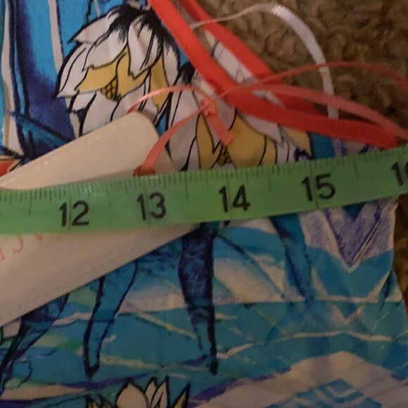 Peach Puff | Floral Tank Romper Drawstring Shorts | S NWT - Picture 7 of 8